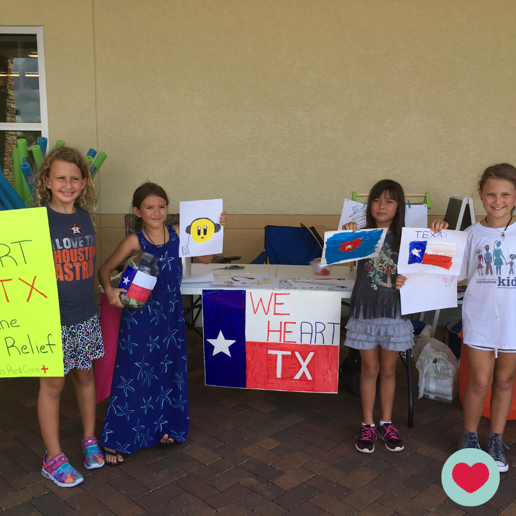 For-Purpose Kids raising money for Hurricane Harvey Relief