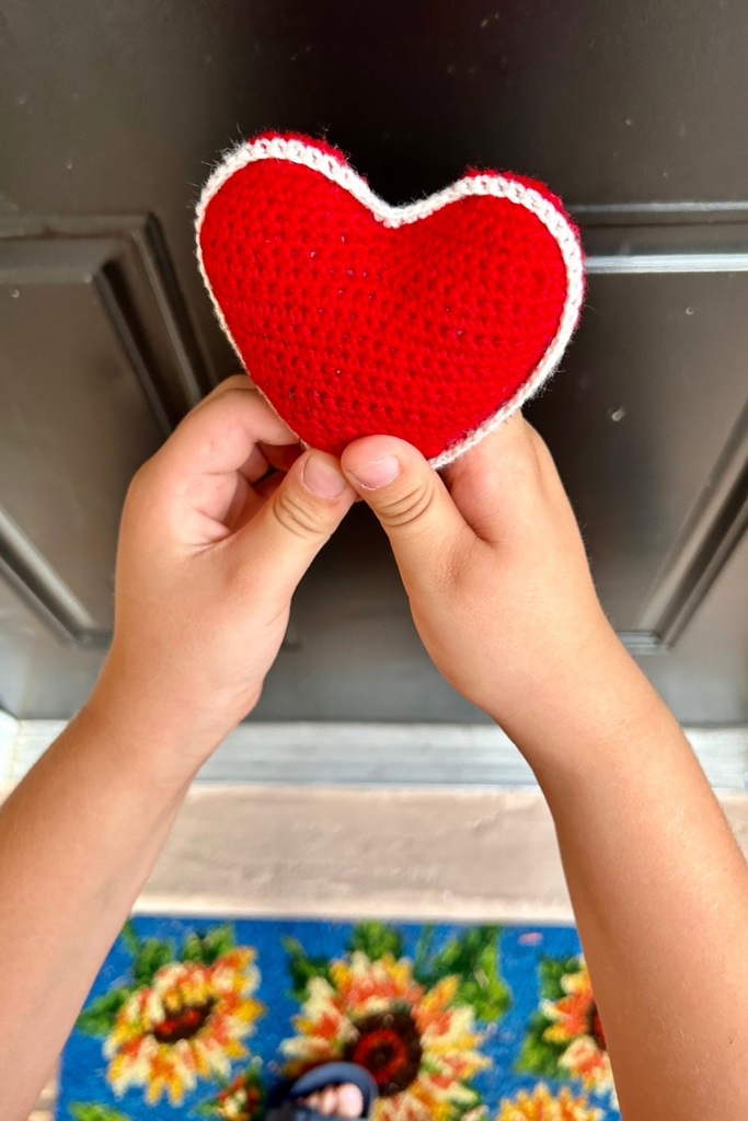 FPK Knit Hearts- hand knit toy for social emotional learning