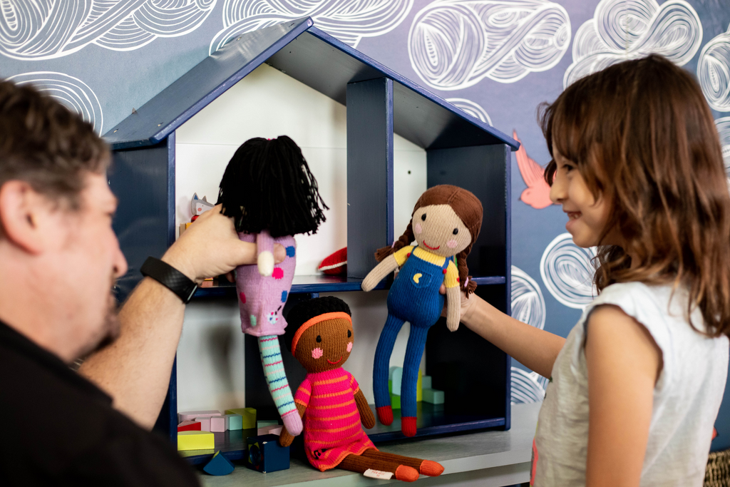 Global Kidizen hand knit dolls, multicultural doll set for kids, fair trade dolls